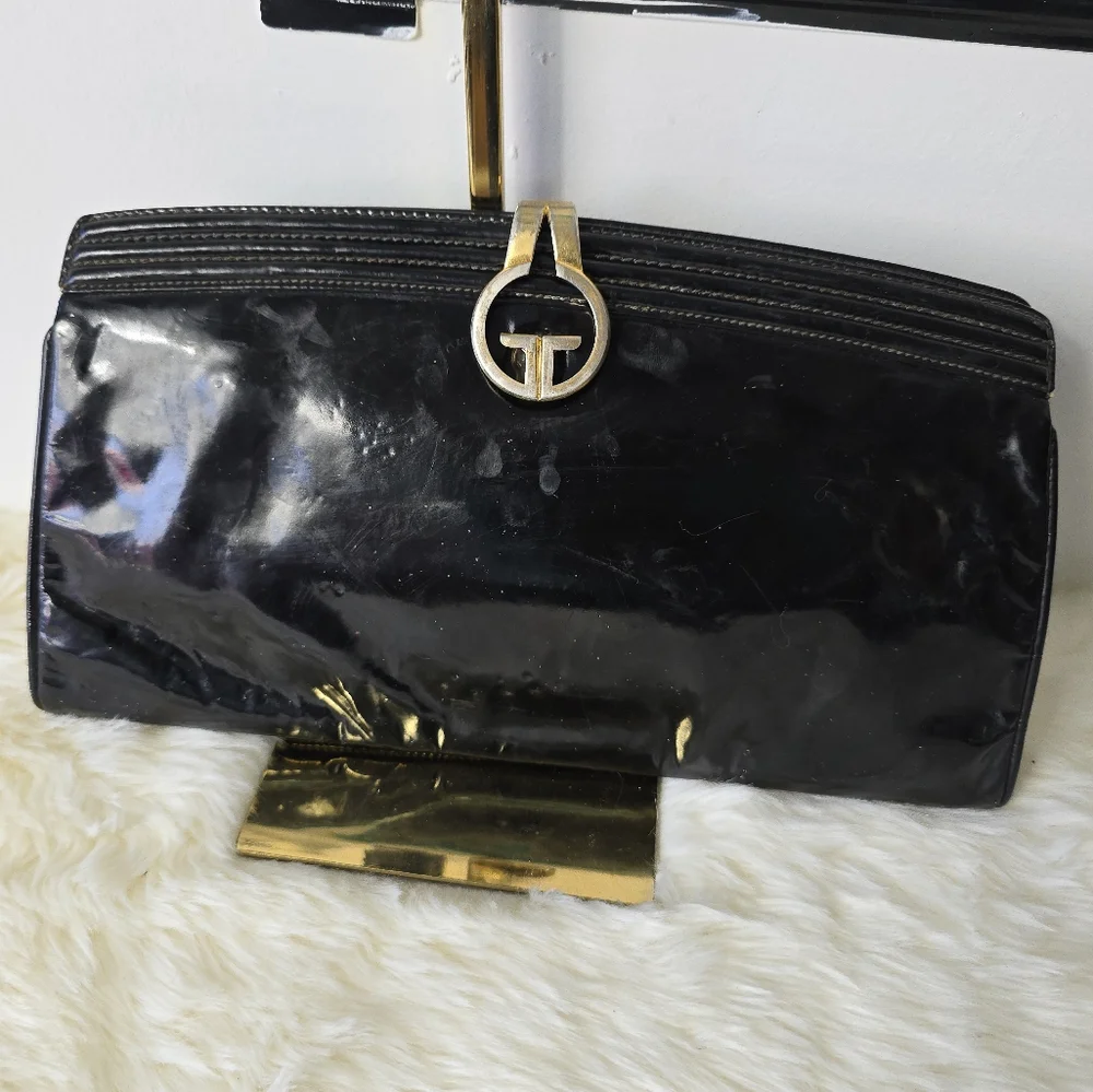 Gucci Vintage Patent Leather Clutch Bag - Picture 7 of 8